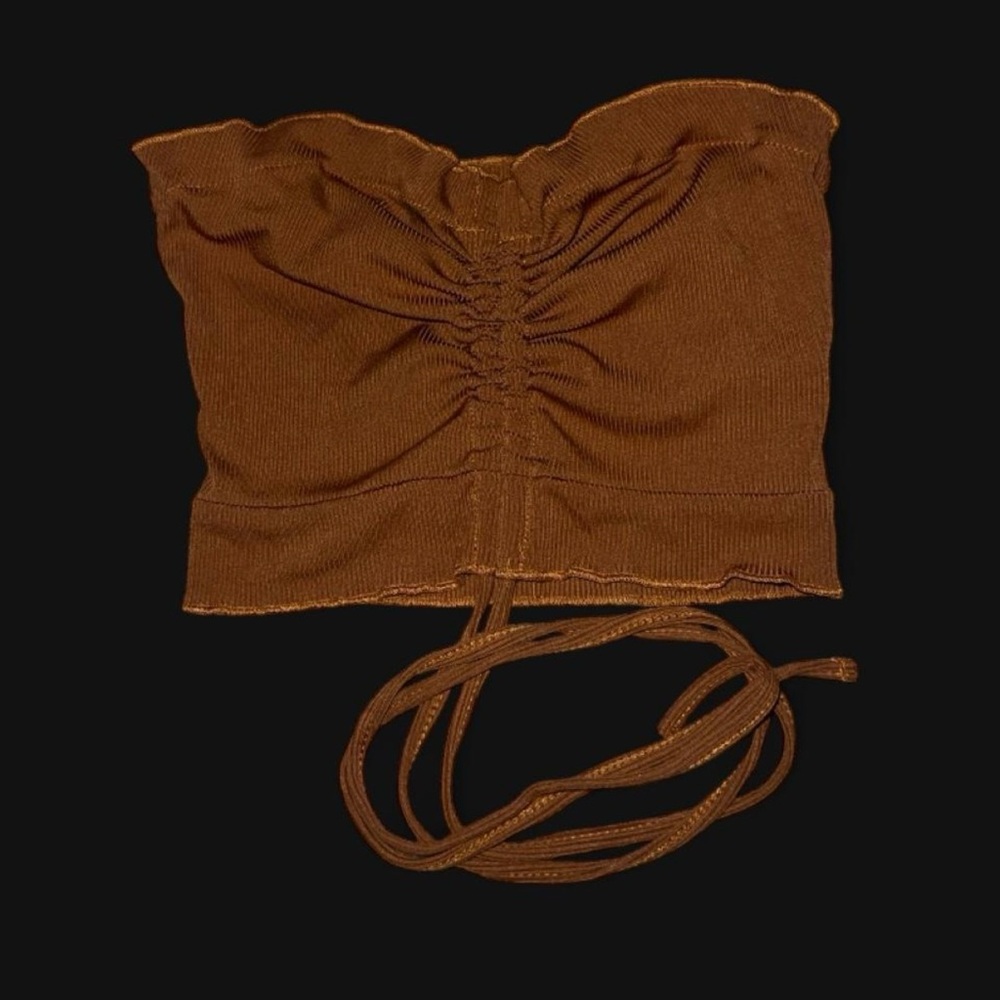 Brown tube top